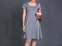XL213271 Scoop Neck Mini Dress Women