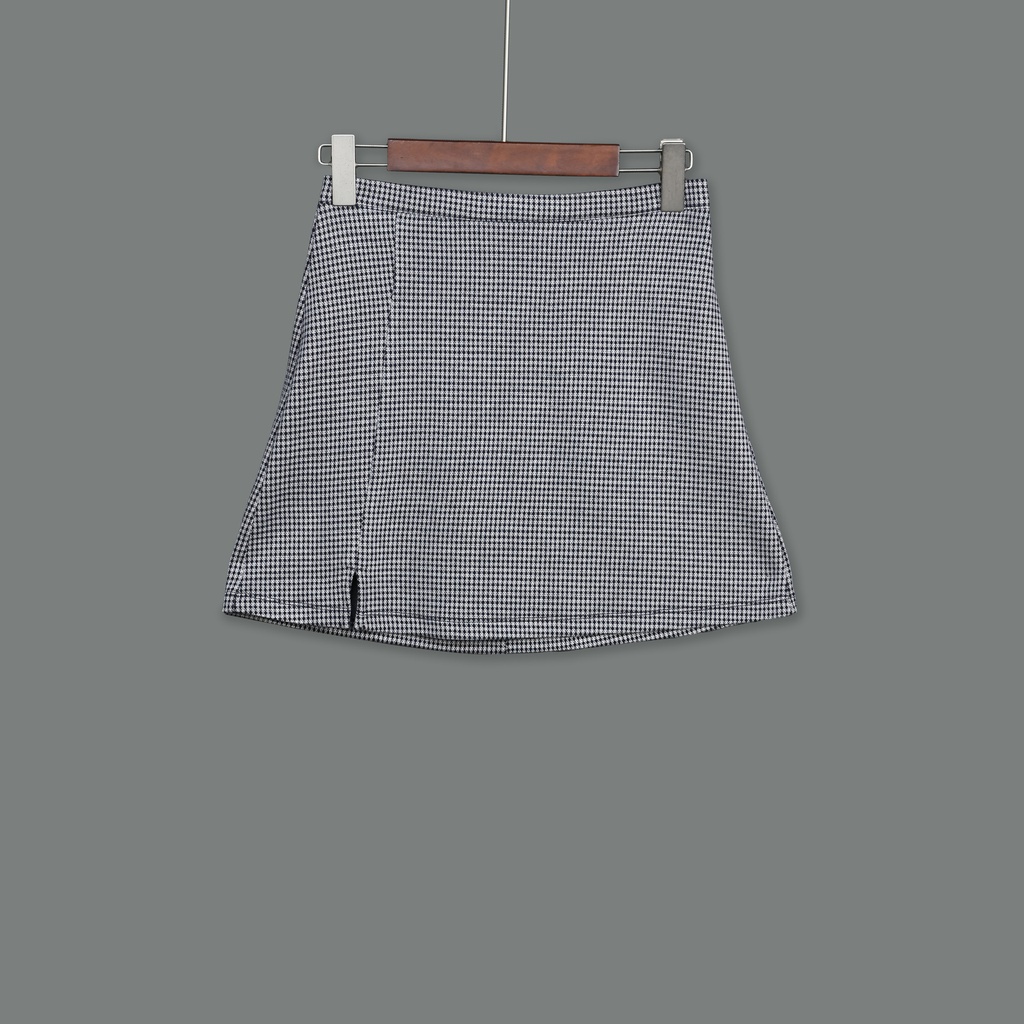 GK23166 Plaid Skirt Lady