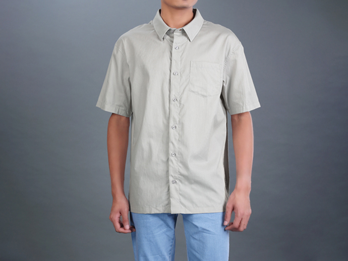 YH213508 Cotton Short Shirt Man