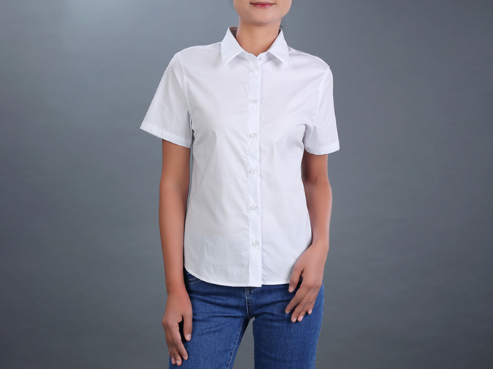 XH213510 Cotton Short Shirt Lady