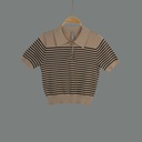 GH23376 Knit Polo Shirt Lady
