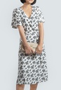 XL213091 Floral Dress Lady