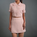 XH213400 Lady Blouse (Pink, S)