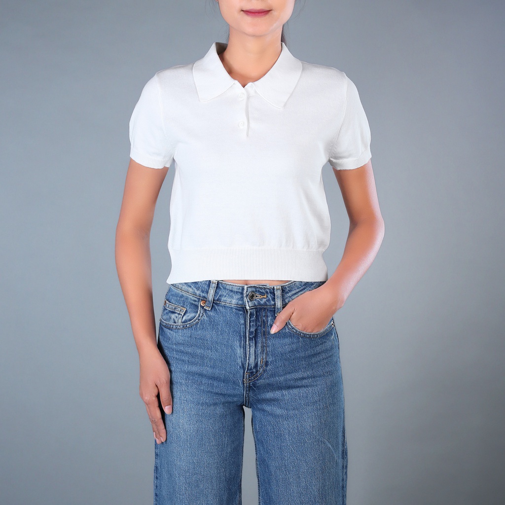 GH23378 Knit Polo Shirt Lady