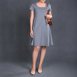 [XL213271] XL213271 Scoop Neck Mini Dress Women