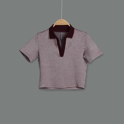 GH23188 Crop Top With Column Lady