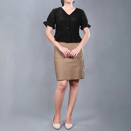 [XH213342] XH213342 Lace Blouse Lady